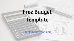 Free Budget Template simple money man