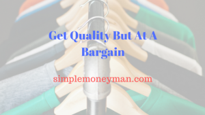 Get Quality But At A Bargain simple money man